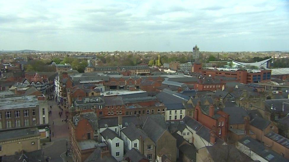 Wrexham skyline