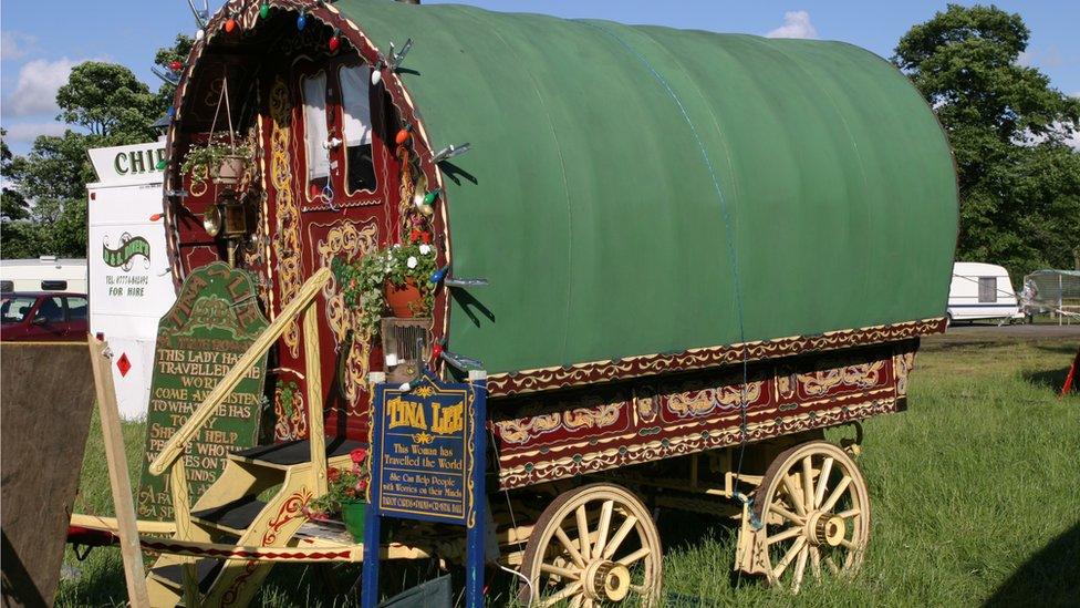 Traveller caravan at Hoppings