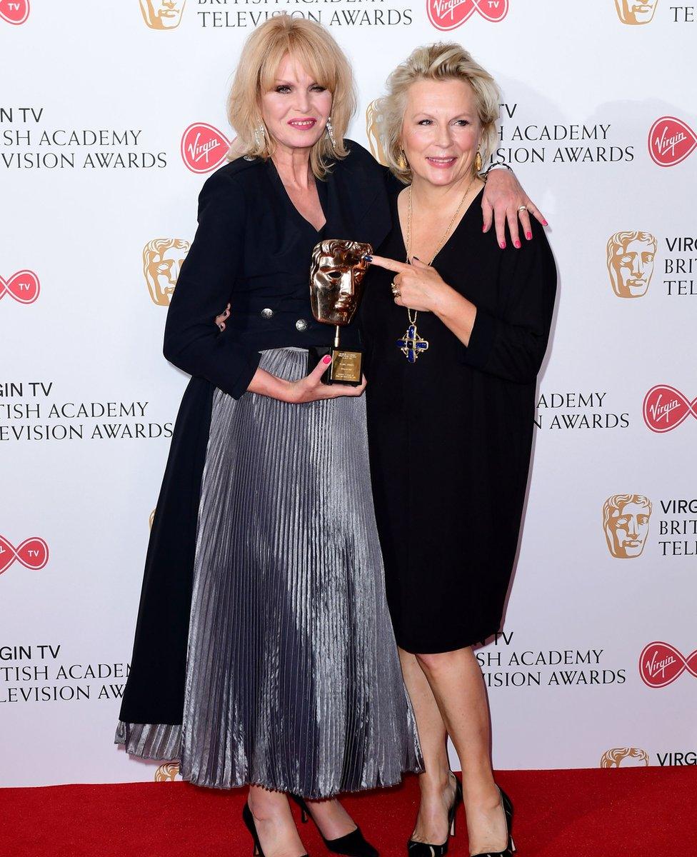 Joanna Lumley and Jennifer Saunders