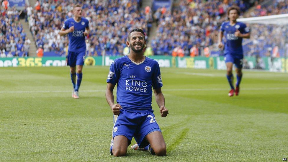 Leicester City's Rihad Mahrez