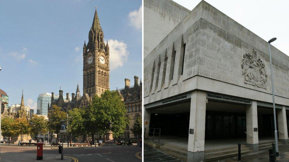 Manchester Town Hall and Crown Court