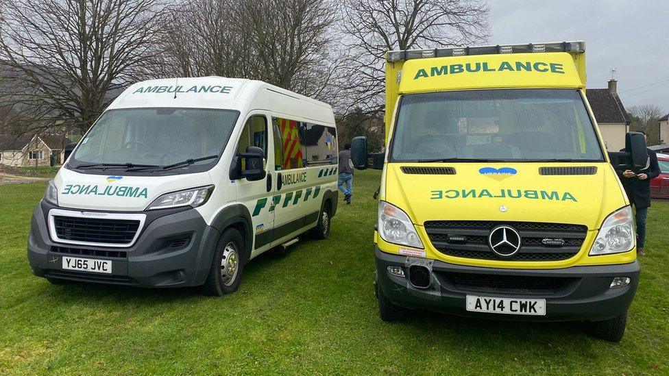 Two ambulances