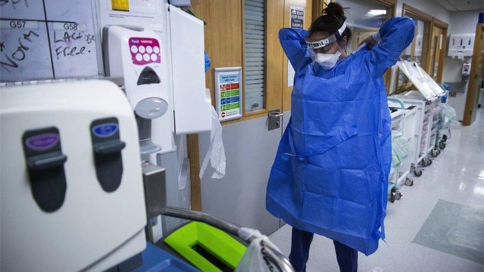 Woman in PPE