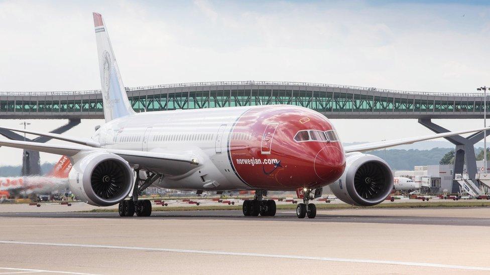 Norwegian 787 at Gatwick