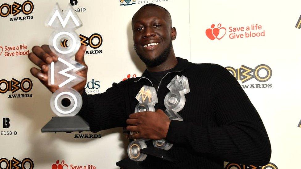 Stormzy at the Mobos