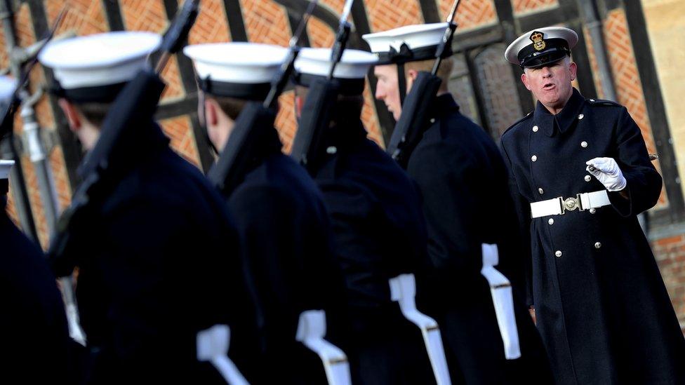 Royal Navy Changing of the Guard at Windsor Castle