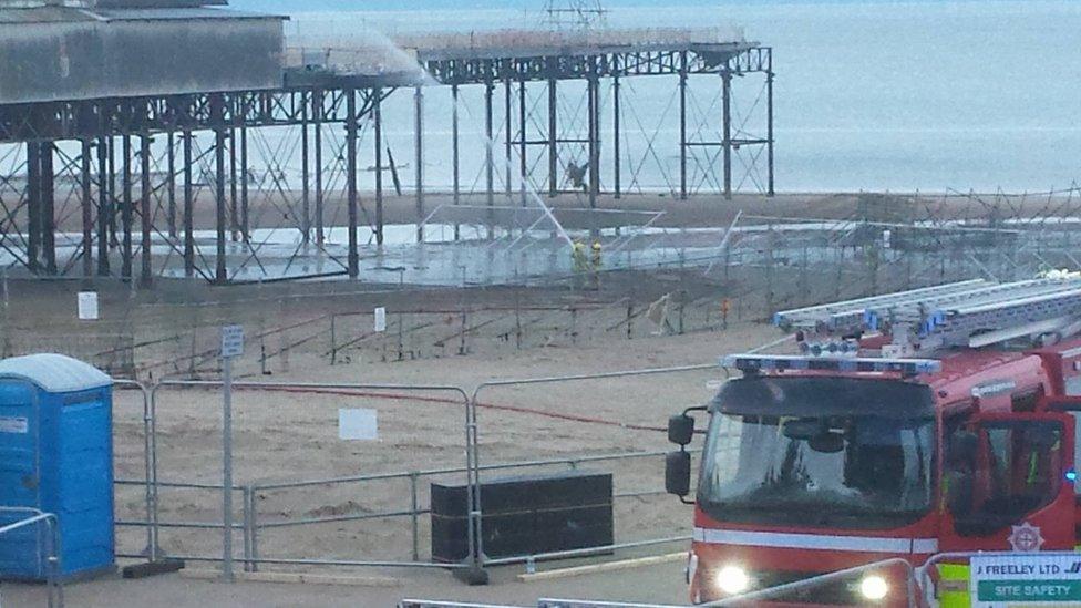 Colwyn Bay Pier fire