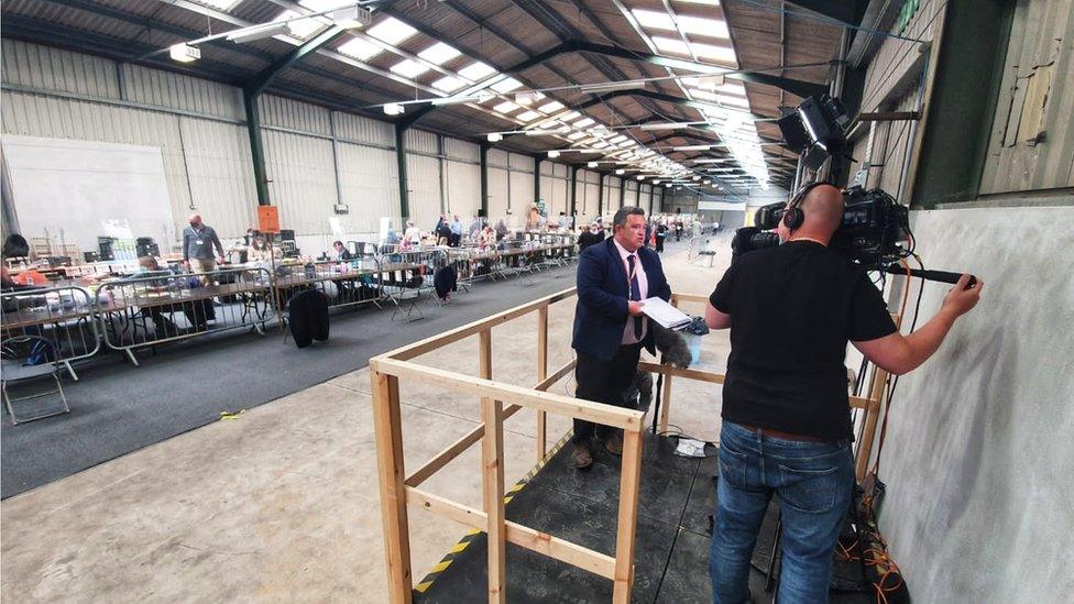 Counting took place in cattle sheds in more rural areas