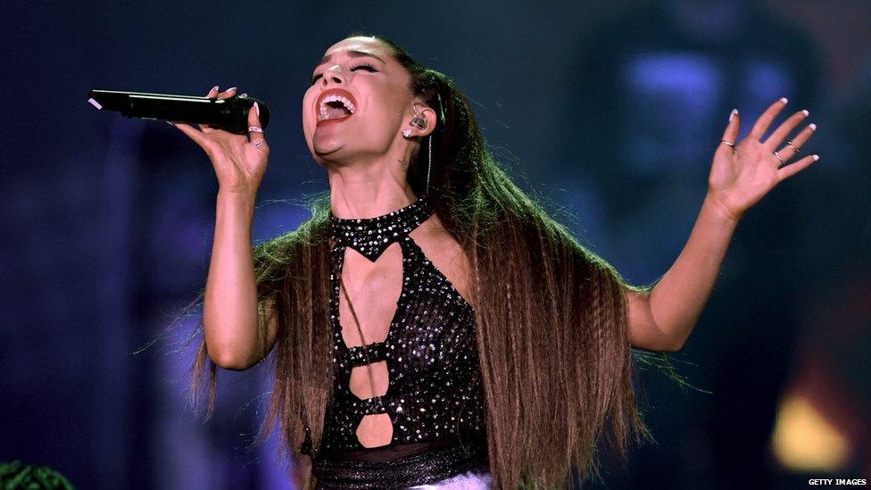 Ariana Grande singing