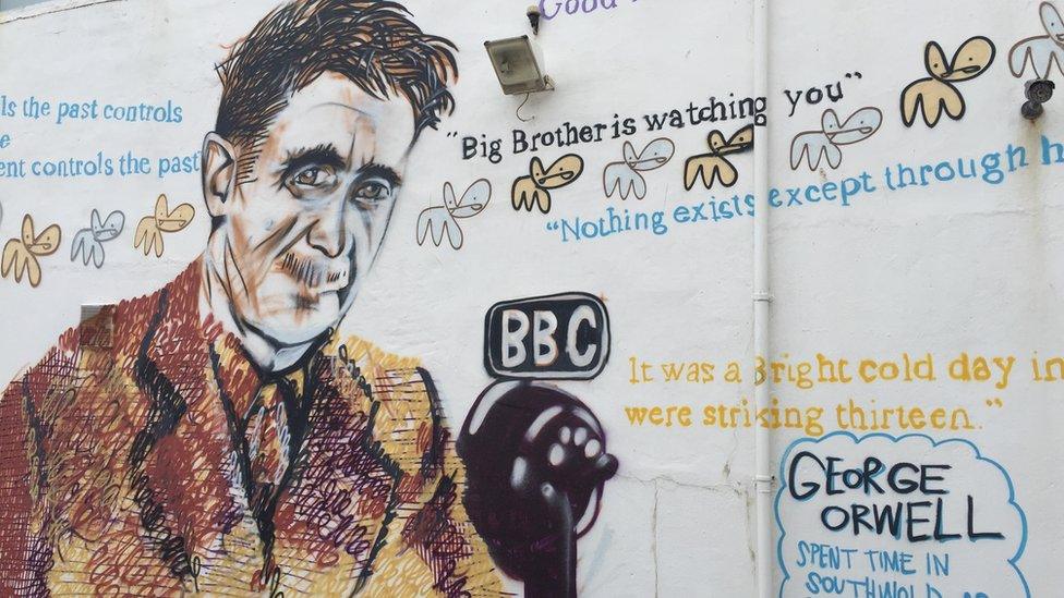 George Orwell mural