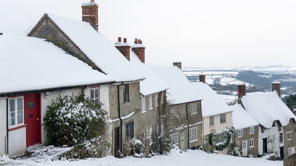 houses on Gold Hill, Shaftesbury