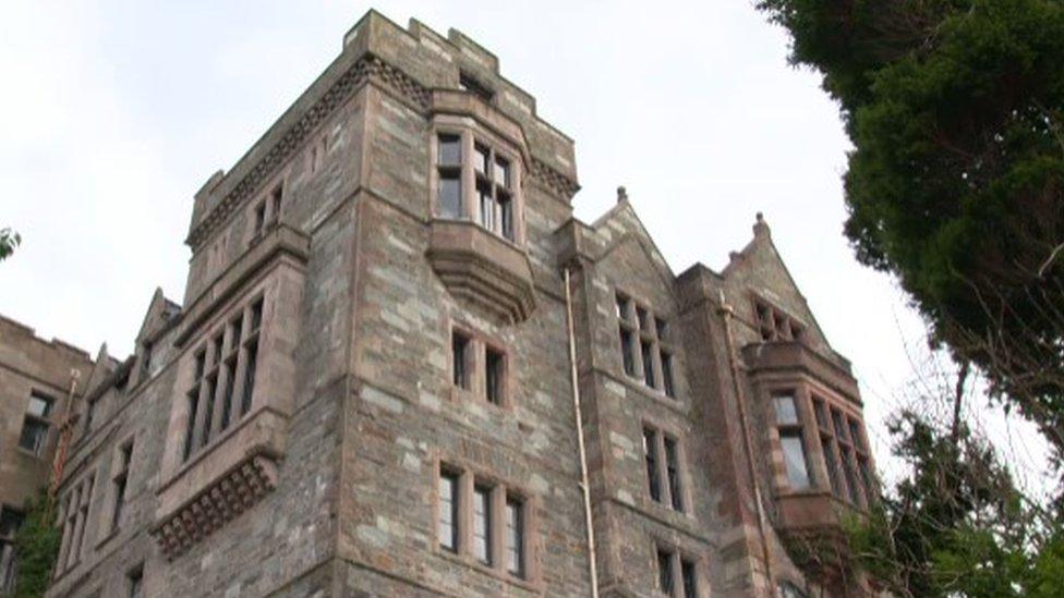 Craigrownie Castle in Cove, overlooking Loch Long.