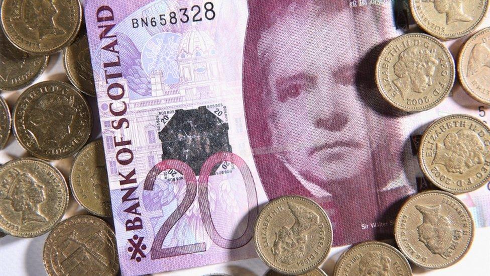 Scottish notes and coins