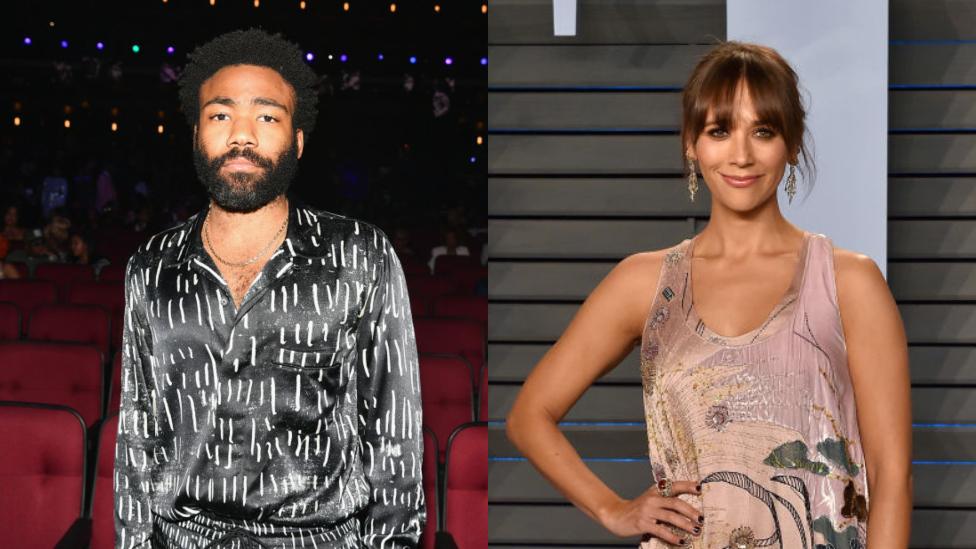 Donald Glover and Rashida Jones