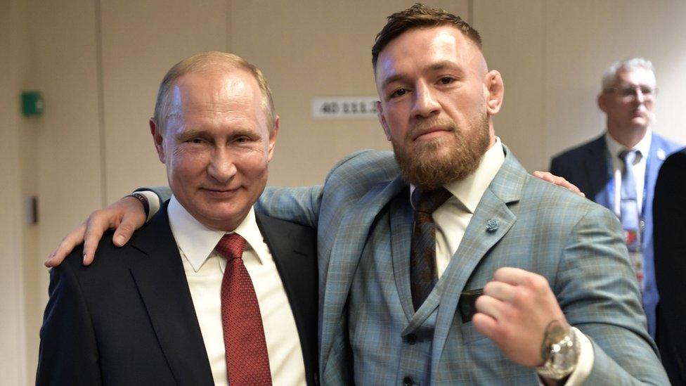 Vladimir Putin and Conor McGregor