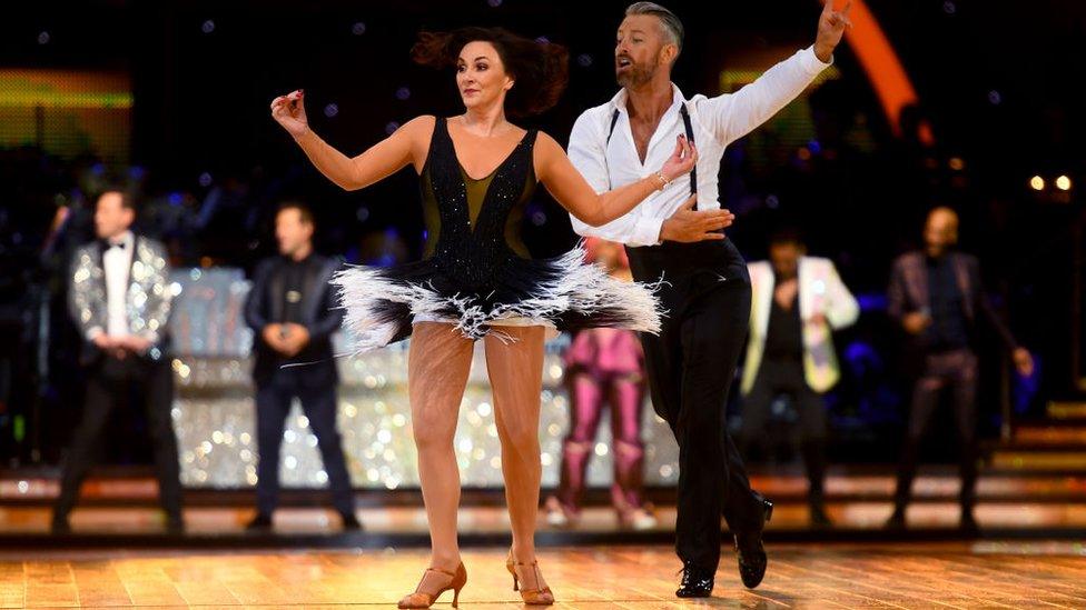 Shirley Ballas and Joshua Keefe dancing on stage