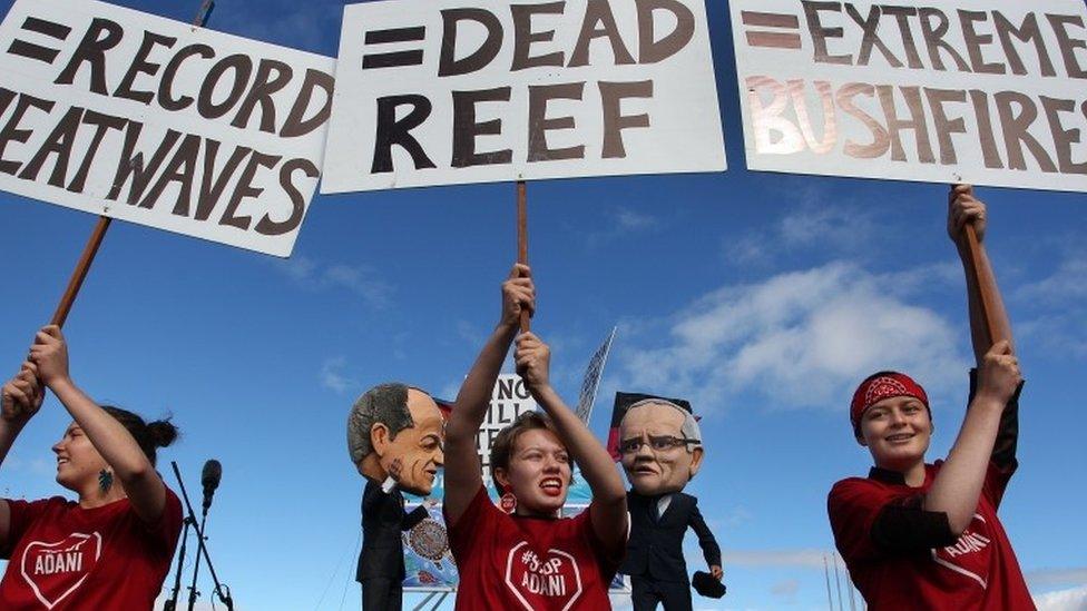 Anti-Adani protest in Canberra