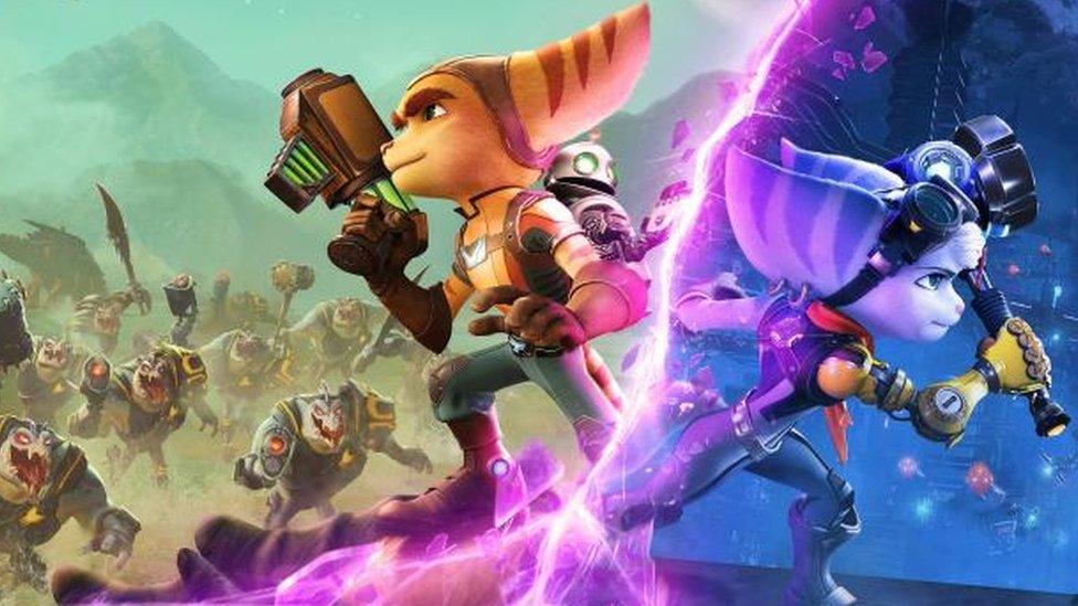 Ratchet and Clank: Rift Apart.