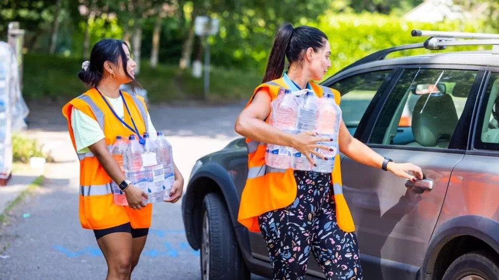 Bottled water station