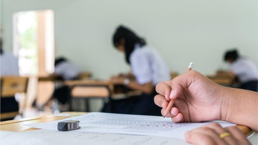 Pupils in classroom