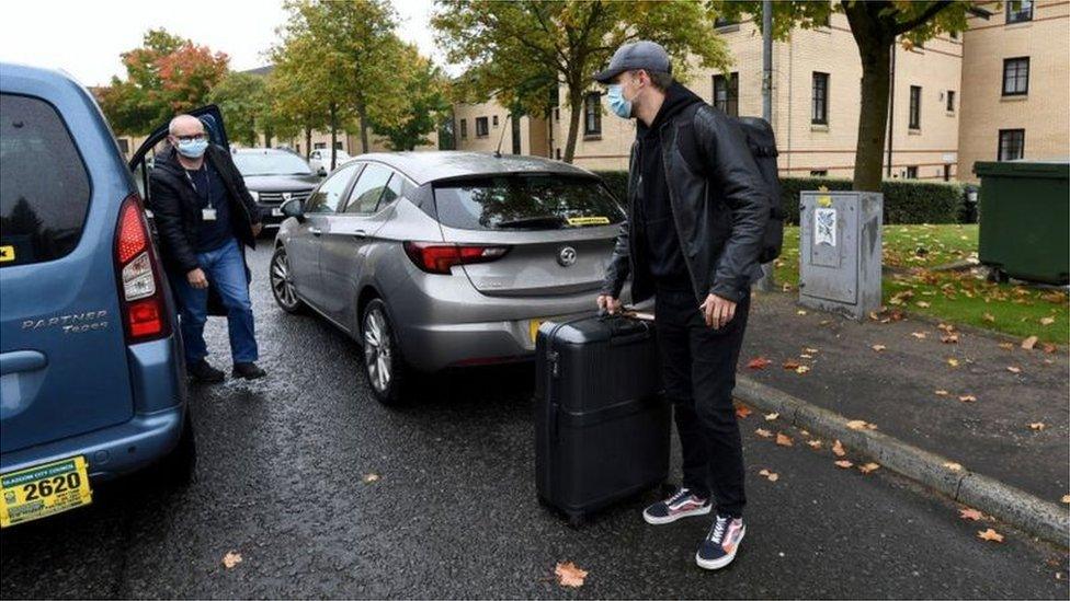 Student leaving student accommodation