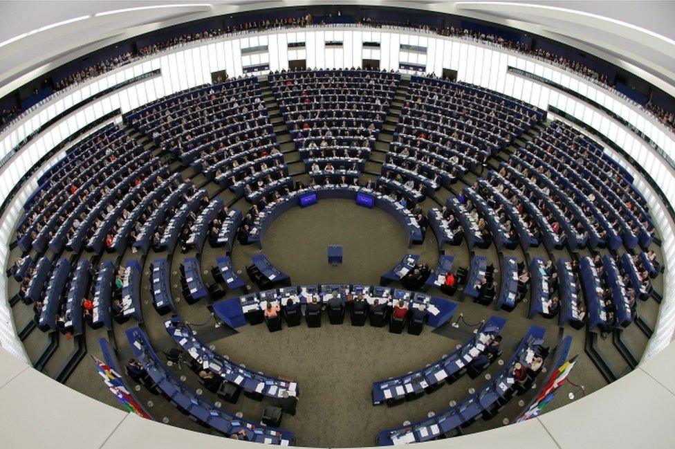 Members of the European Parliament take part in a voting session at the European Parliament in Strasbourg, France, 25 October 2016