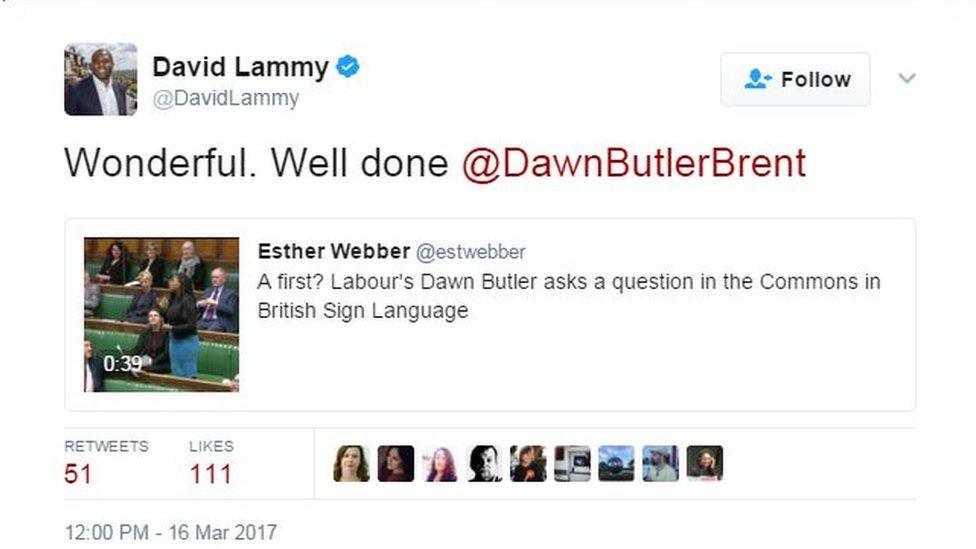 David Lammy tweet