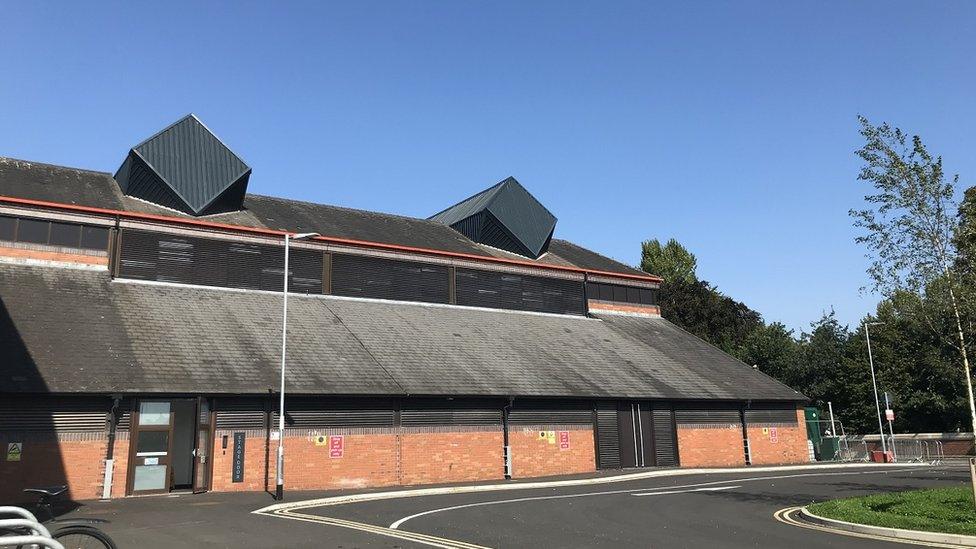 The outside of the events space at Carlisle's Sands Centre