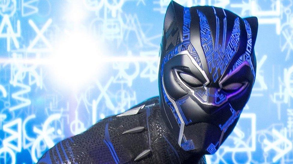 Black Panther waxwork model