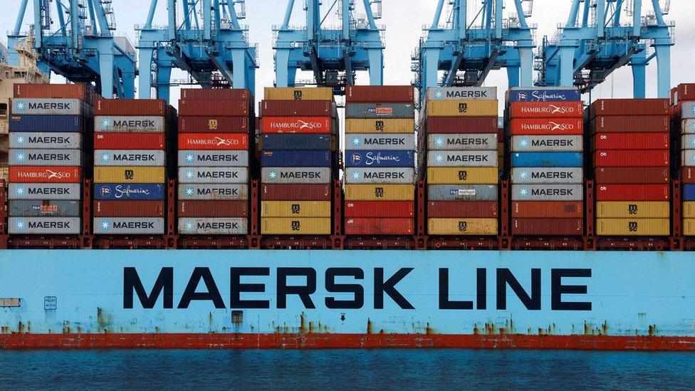 Maersk container ship