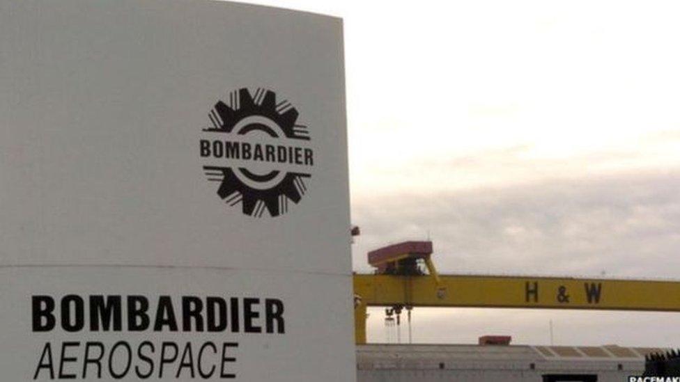 Bombardier Aerospace sign