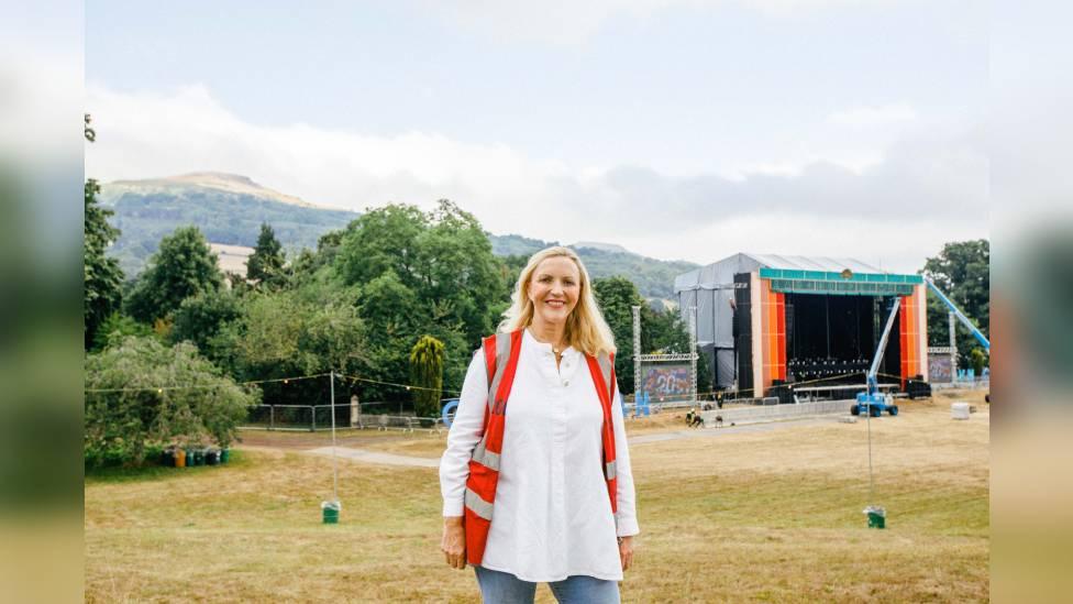 Fiona Stewart at the Green Man festival