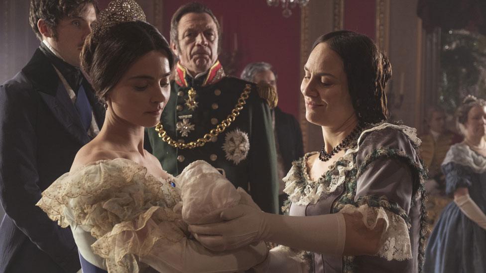 Jenna Coleman with Daniela Holtz in Victoria