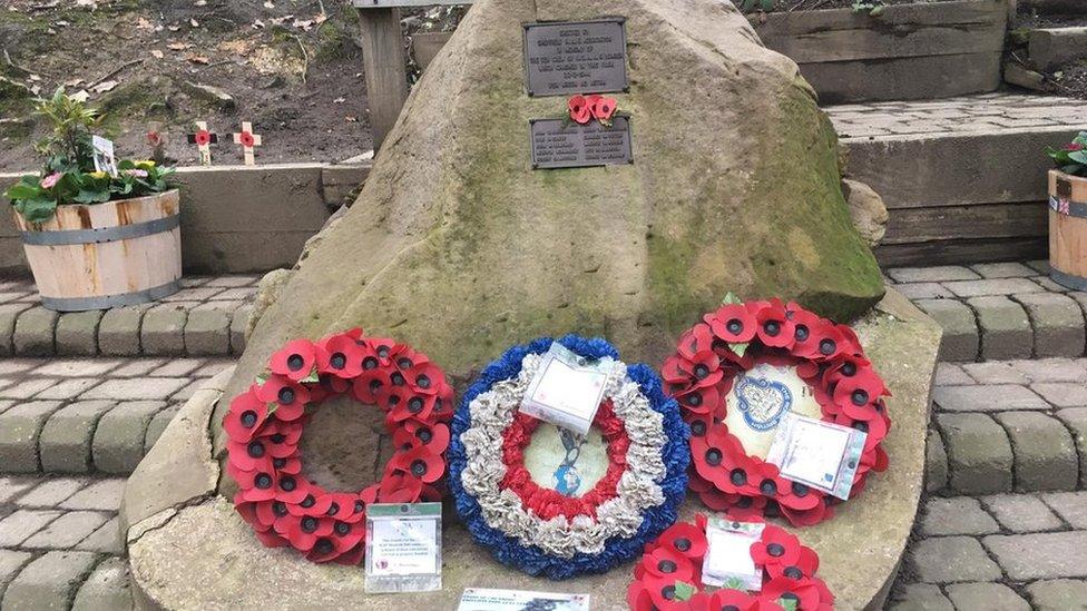 Mi Amigo crash memorial, Endcliffe Park, Sheffield