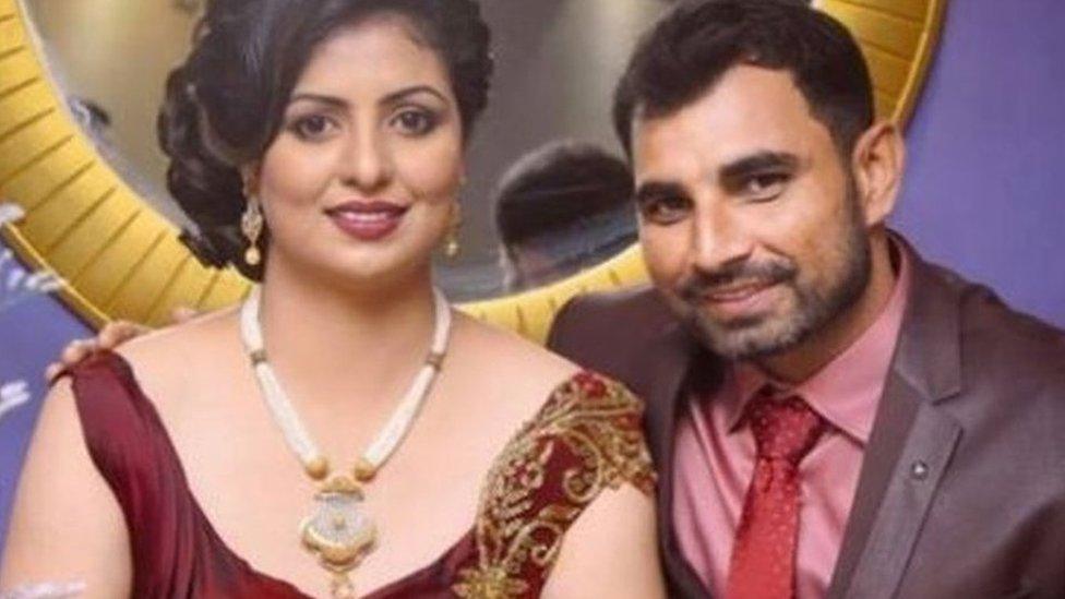 Mohammed Shami with his wife Hasin Jahan