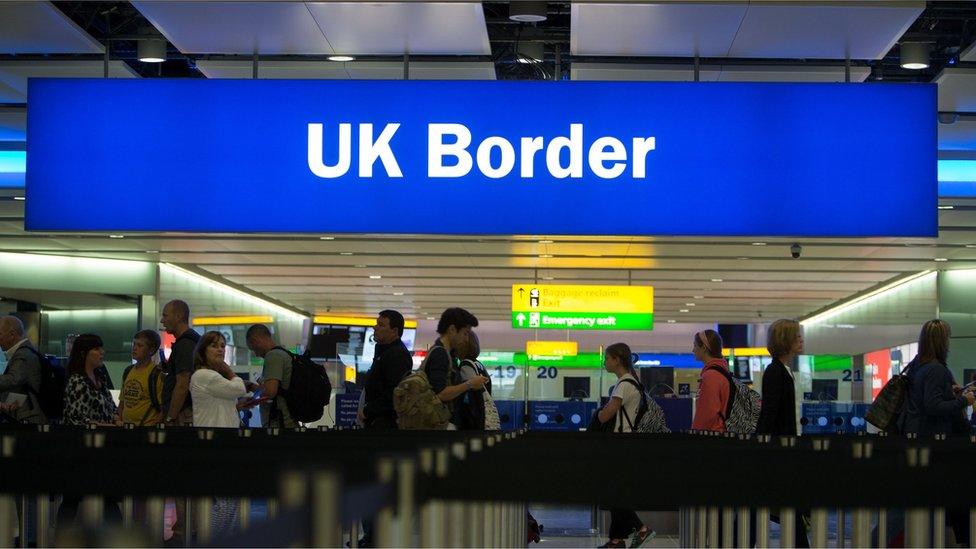 Immigration control at Heathrow