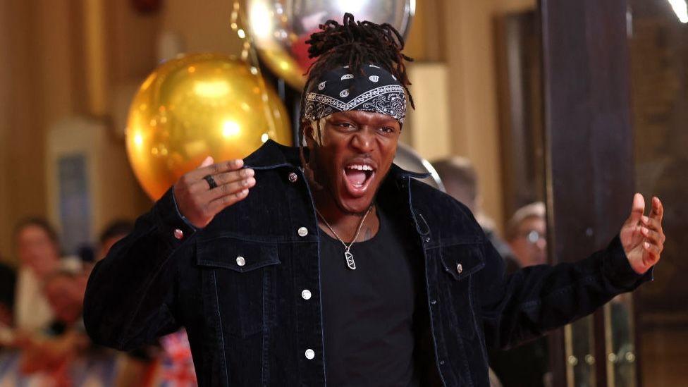 KSI in Blackpool on Wednesday