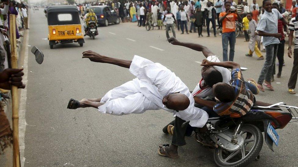 Celebrations in Kano after Mr Buhari's victory