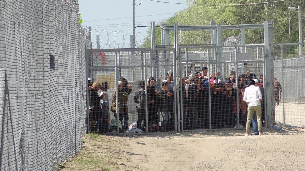 Hungarian border with Serbia