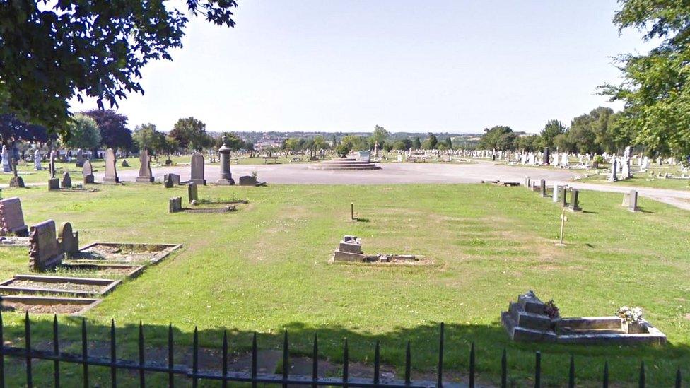 Graves in Hemsworth Cemetery