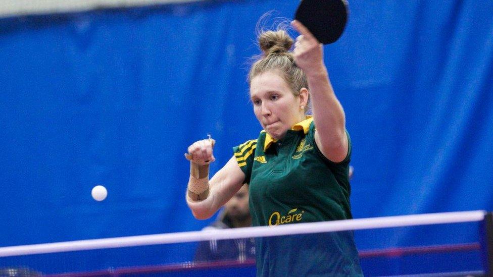 Australian table tennis player Melissa Tapper