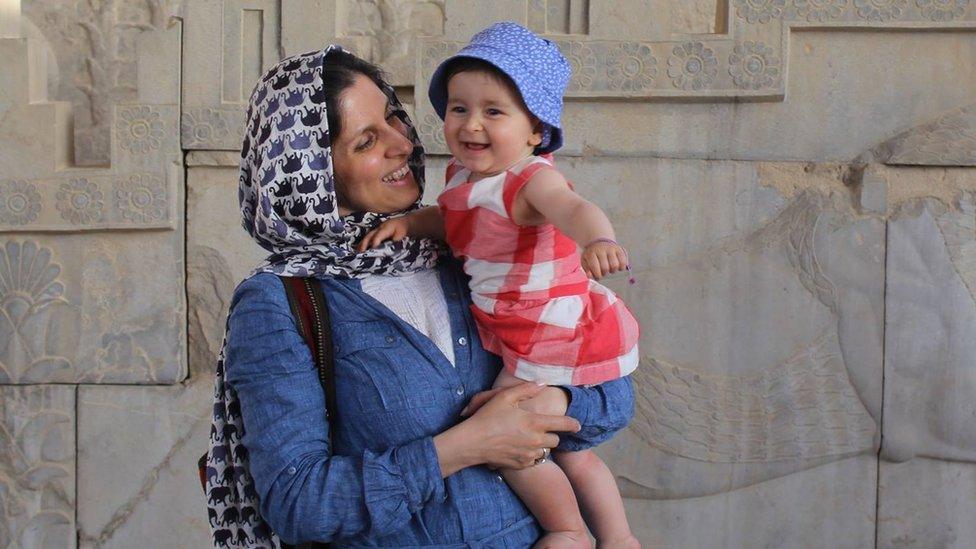 Nazanin Zaghari-Ratcliffe and her daughter Gabriella