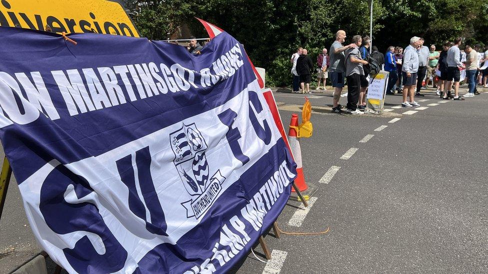 Southend United protest