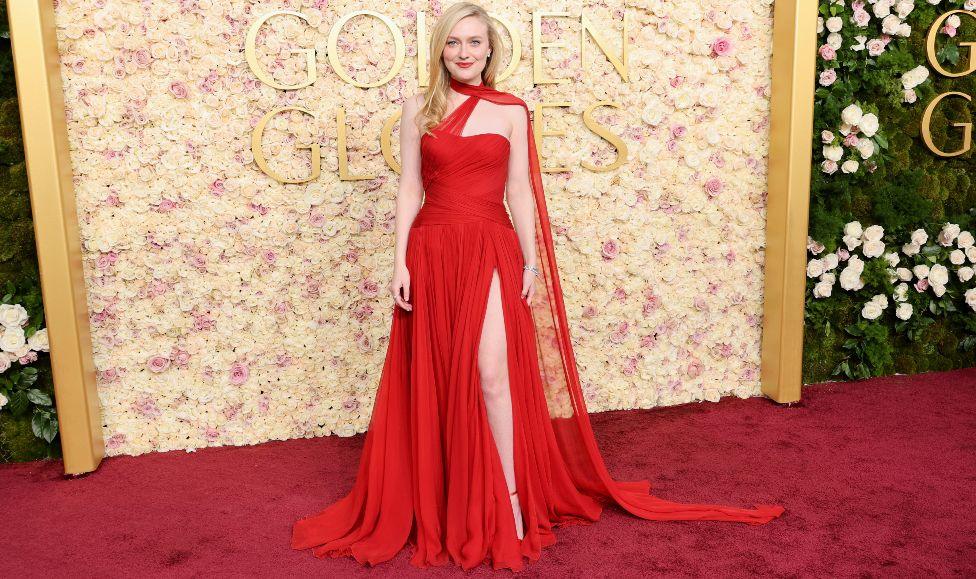 Dakota Fanning attends the 82nd Annual Golden Globe Awards at The Beverly Hilton on January 05, 2025 in Beverly Hills, California