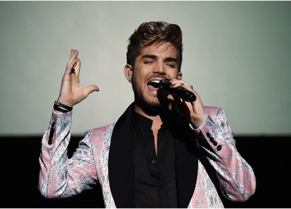 Singer Adam Lambert performs at Miami Magazine's Splashion At Fillmore Miami Beach at Fillmore Miami Beach on 14 July 2015 in Miami Beach, Florida