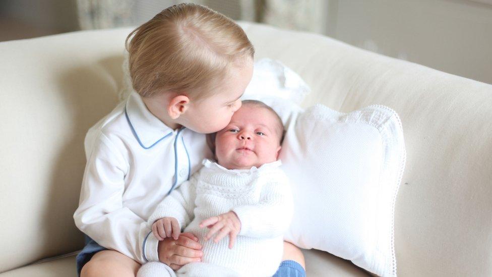 Prince George and Princess Charlotte.