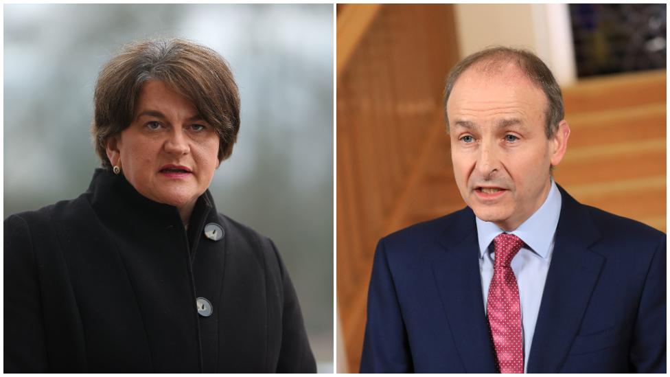 Arlene Foster and Micheál Martin