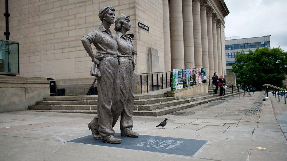 Women of Steel Statue in Sheffield