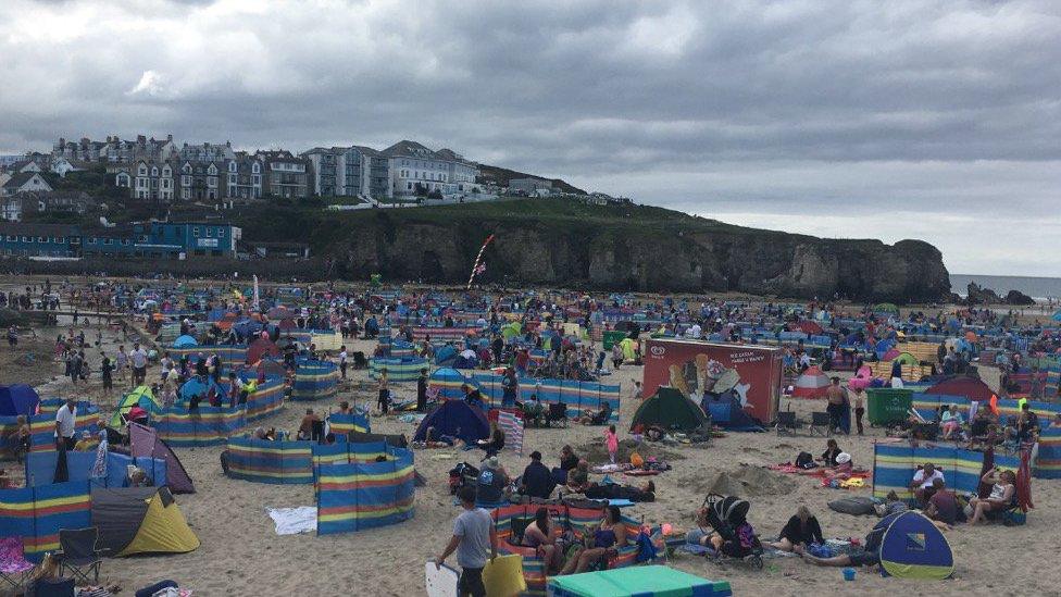 Perranporth beach