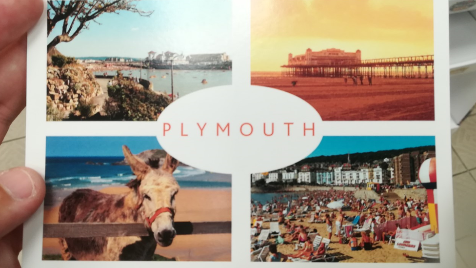 Plymouth postcard